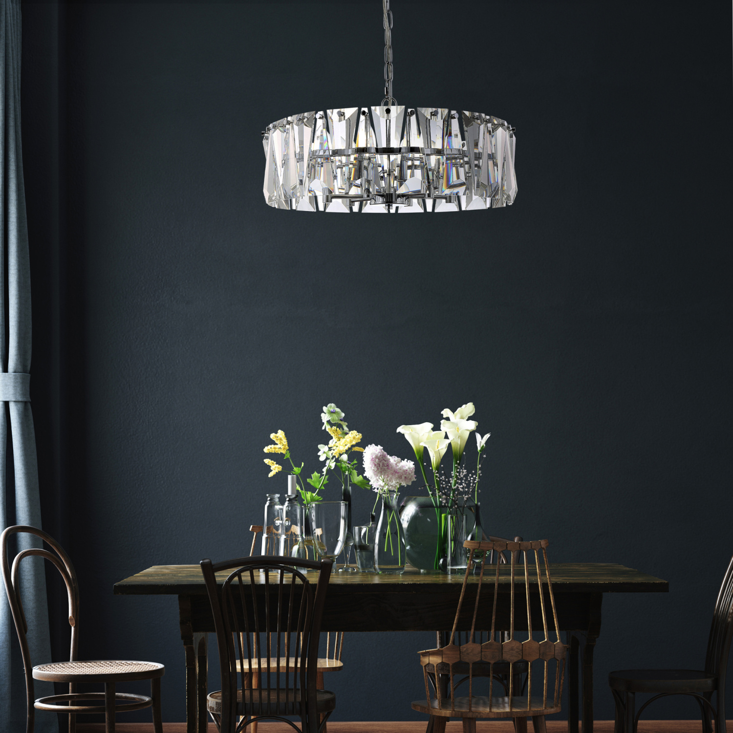 Maytoni Modern Puntes Подвесной светильник цвет: хром MOD043PL-04CH