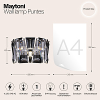 Maytoni Modern Puntes Настенный светильник (бра) цвет: хром MOD043WL-01CH