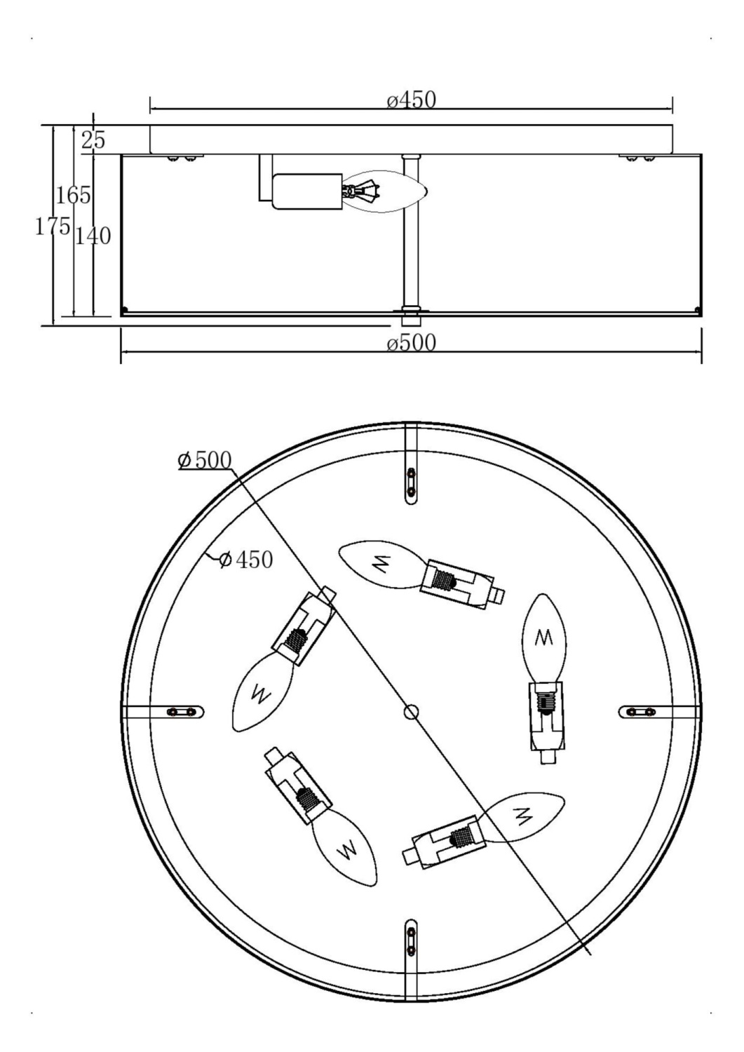 Maytoni Modern Ripple Потолочный светильник цвет: хром MOD096CL-05CH