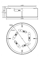 Maytoni Modern Ripple Потолочный светильник цвет: хром MOD096CL-05CH