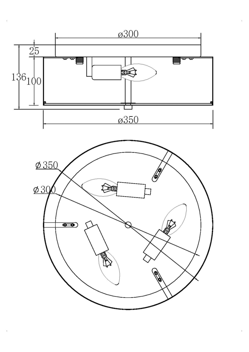 Maytoni Modern Ripple Потолочный светильник цвет: хром MOD096CL-03CH