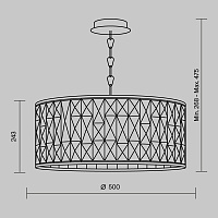 Maytoni Modern Gelid Люстра цвет: хром MOD184-PL-04-CH
