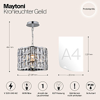 Maytoni Modern Gelid Люстра цвет: хром MOD184-PL-01-CH