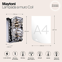 Maytoni Modern Coil Настенный светильник (бра) цвет: хром MOD124WL-L6CH3K