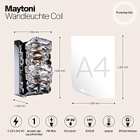 Maytoni Modern Coil Настенный светильник (бра) цвет: хром MOD124WL-L6CH3K