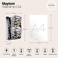 Maytoni Modern Coil Настенный светильник (бра) цвет: хром MOD124WL-L6CH3K