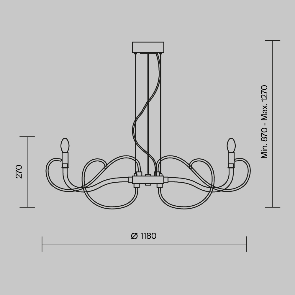 Maytoni Modern Atlanta Люстра цвет: прозрачный MOD051PL-09TR