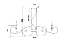 Maytoni Modern Atlanta Люстра цвет: прозрачный MOD051PL-09TR