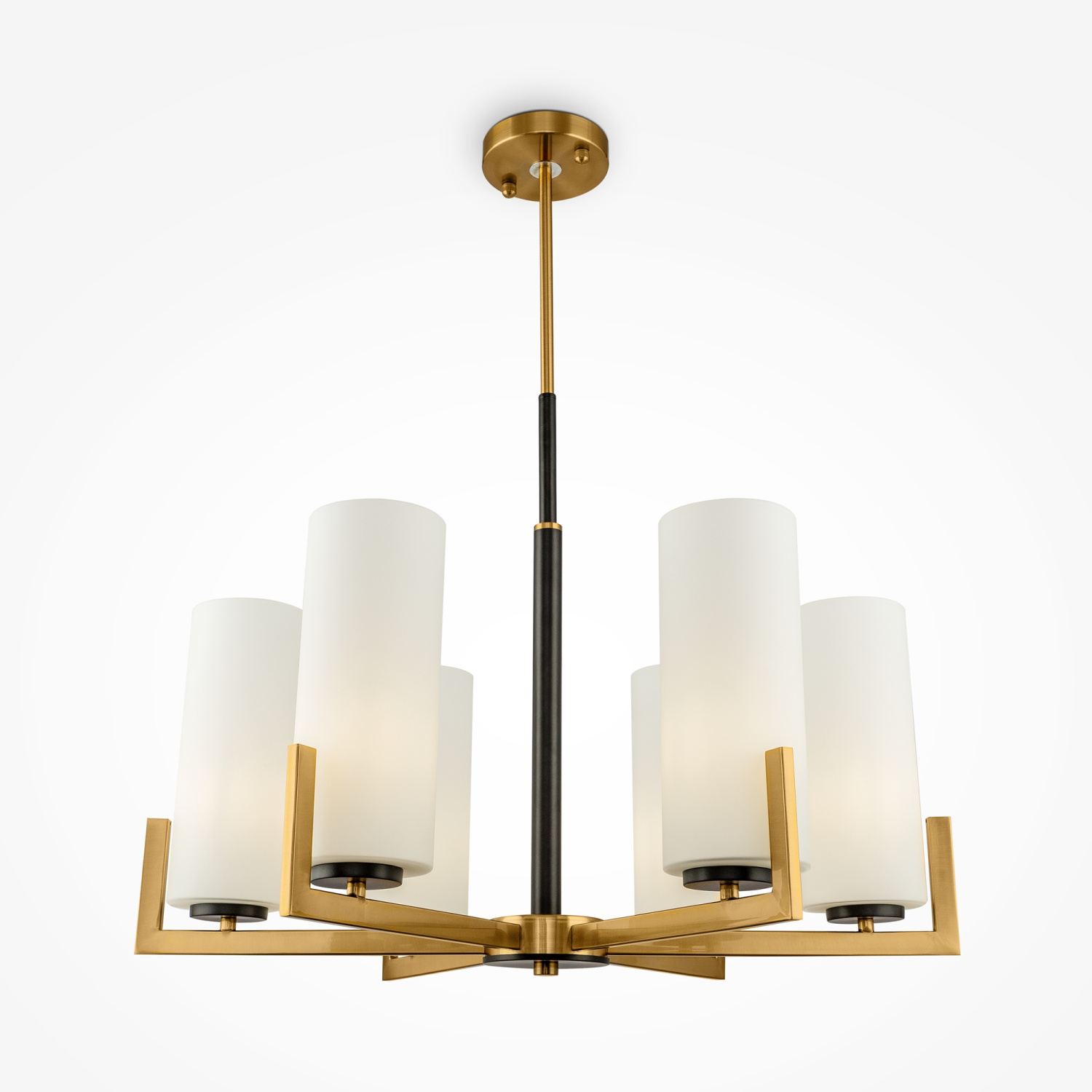 Maytoni Modern Fortano Люстра цвет: черный и латунь MOD089PL-06BS