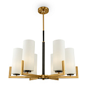 Maytoni Modern Fortano Люстра цвет: черный и латунь MOD089PL-06BS