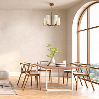 Maytoni Modern Fortano Люстра цвет: черный и латунь MOD089PL-06BS