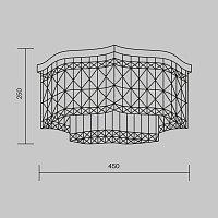 Maytoni Modern Dune Потолочный светильник цвет: хром DIA005CL-06CH