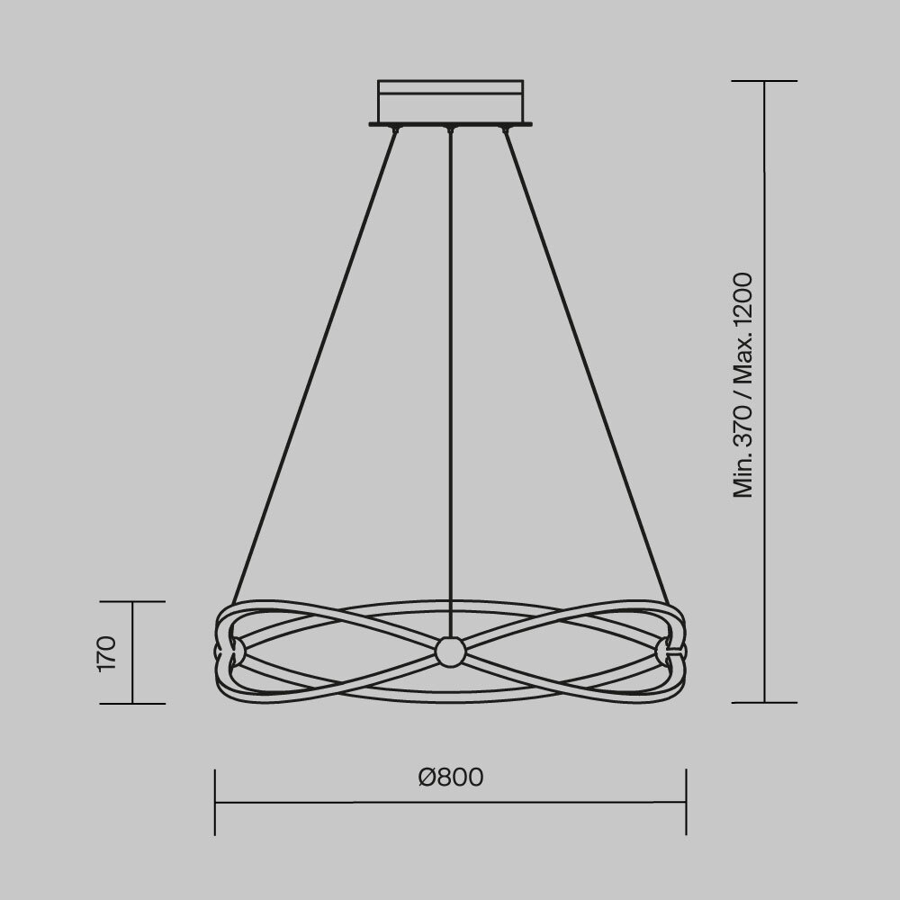 Maytoni Modern Weave Подвесной светильник цвет: никель MOD062PL-L56CH3K