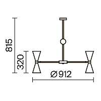 Maytoni Modern Vesper Подвесной светильник цвет: белый и золото MOD108PL-14WG