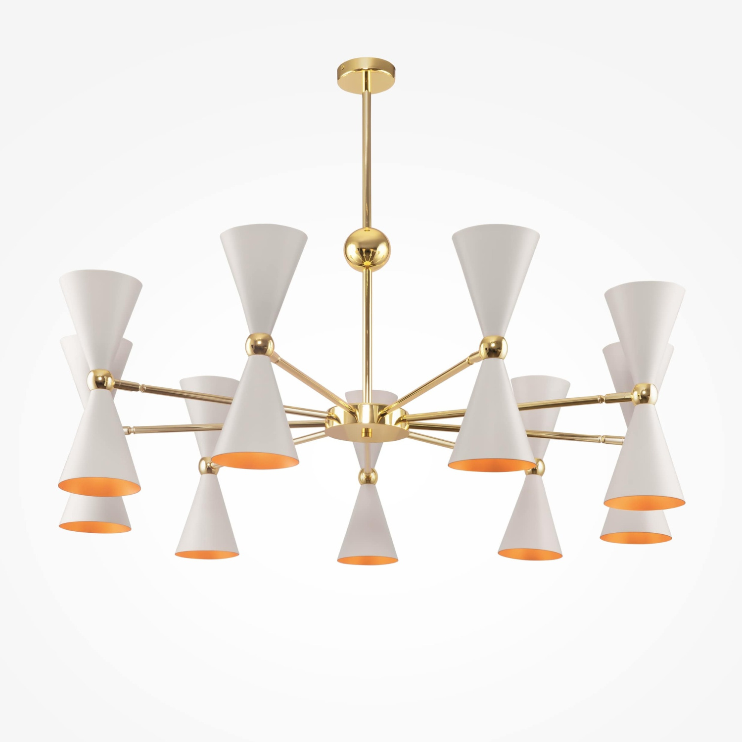 Maytoni Modern Vesper Подвесной светильник цвет: белый и золото MOD108PL-18WG