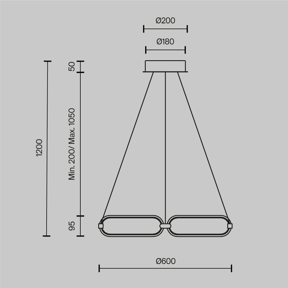 Maytoni Modern Chain Подвесной светильник цвет: никель MOD017PL-L50N