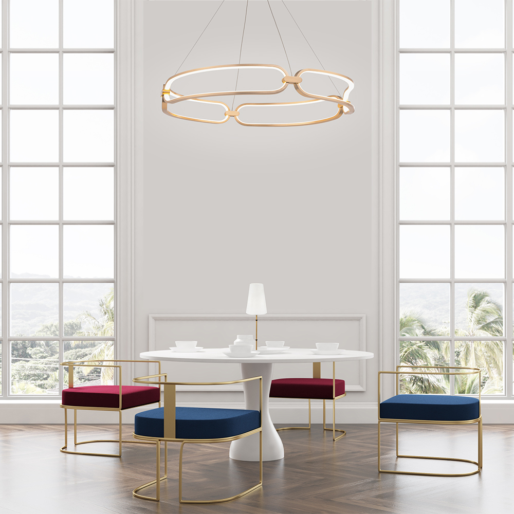 Maytoni Modern Chain Подвесной светильник цвет: золото MOD017PL-L50MG