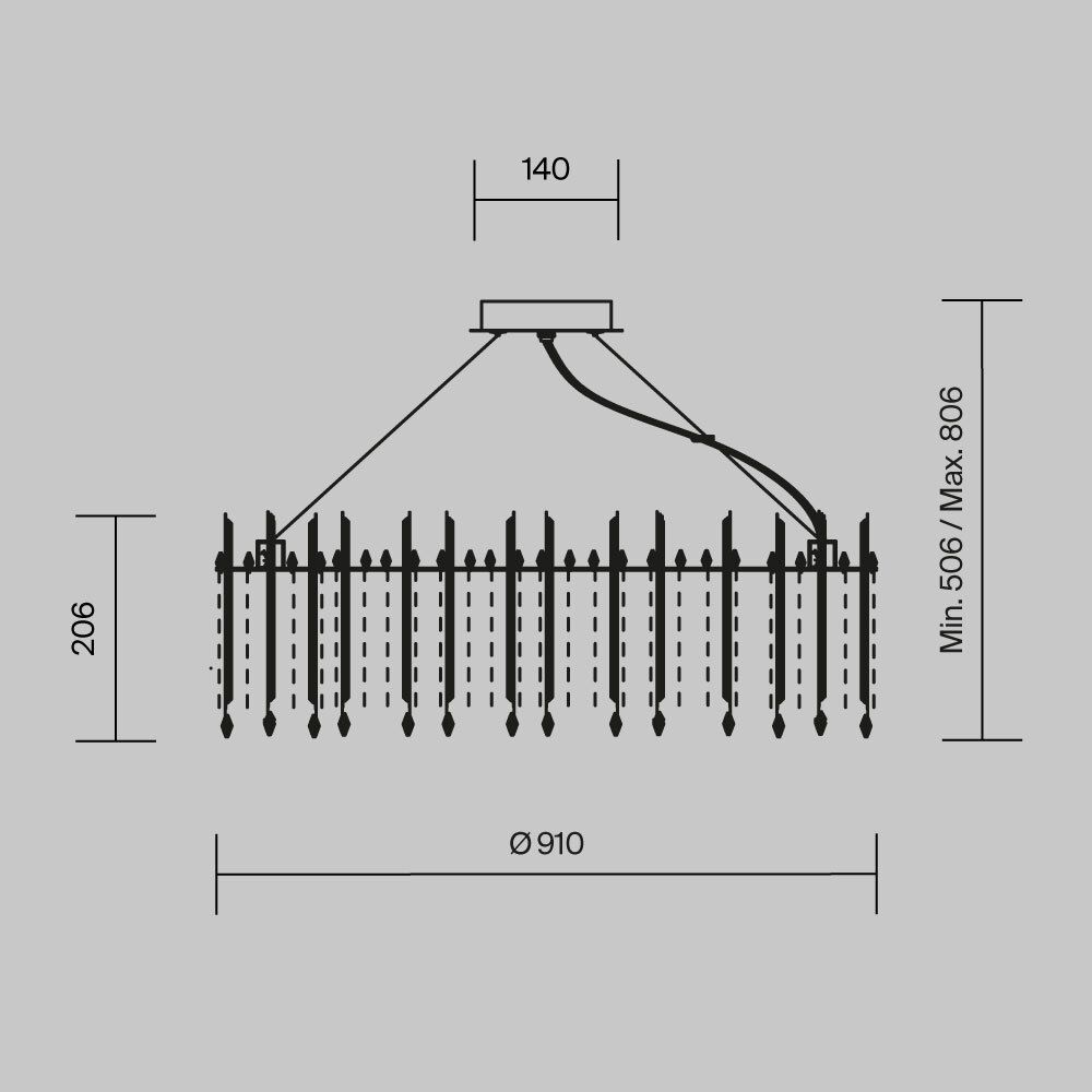 Maytoni Modern Rocio Подвесной светильник цвет: никель MOD036PL-18N