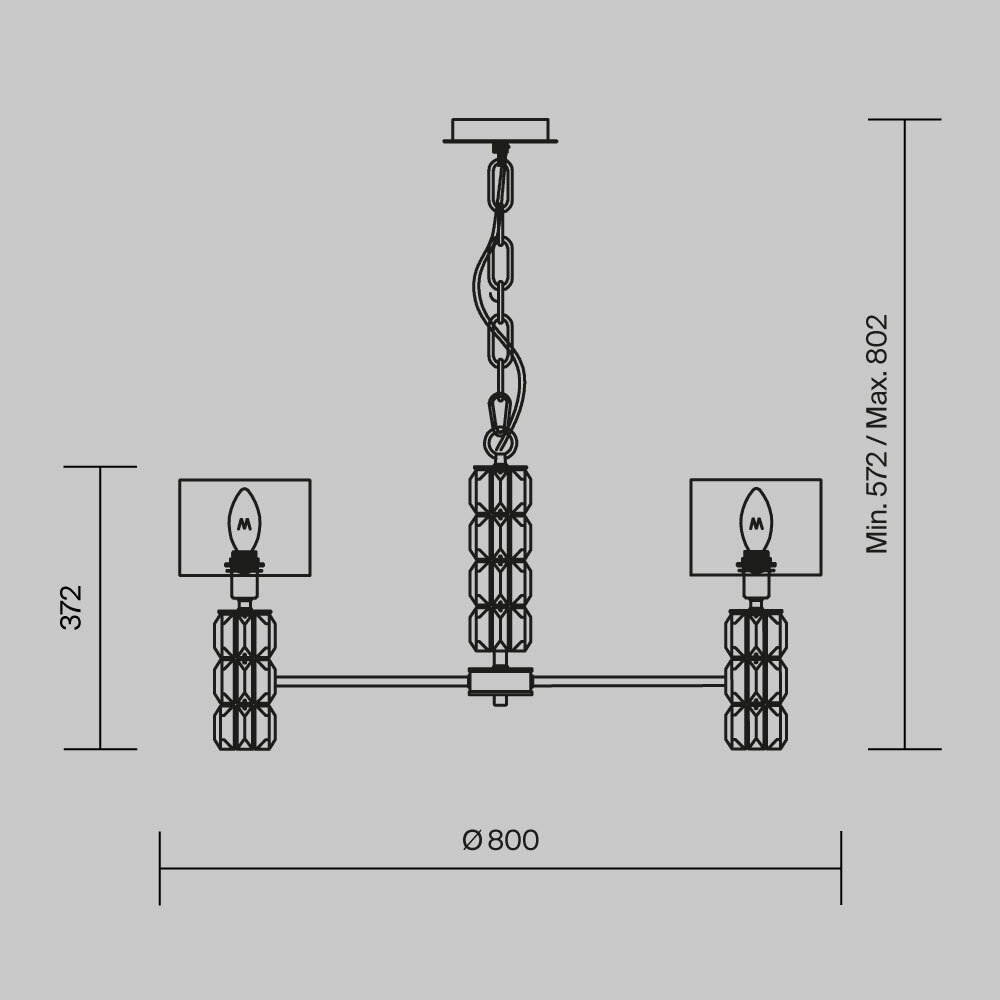 Maytoni Modern Talento Люстра цвет: хром DIA008PL-07CH