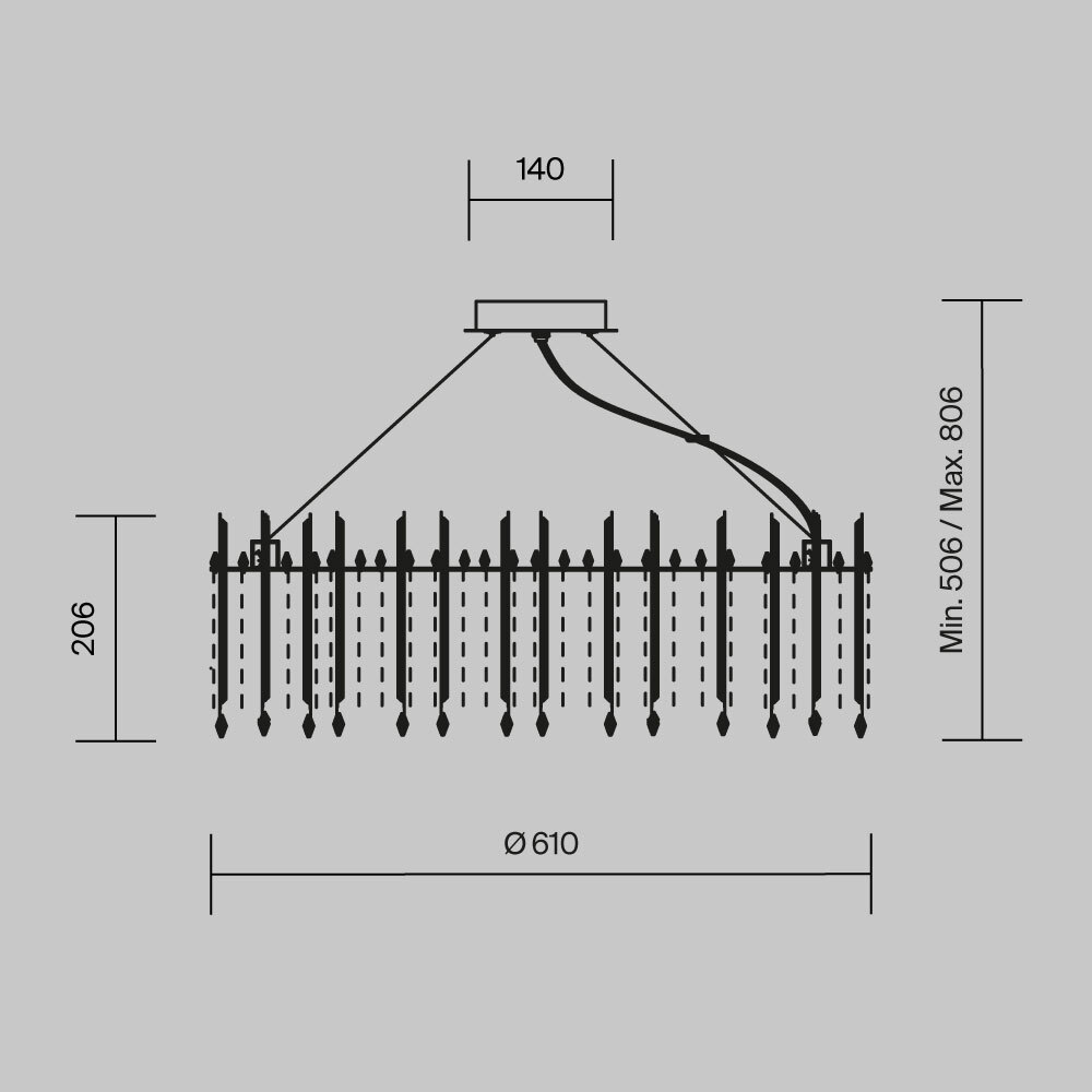 Maytoni Modern Rocio Подвесной светильник цвет: никель MOD036PL-12N