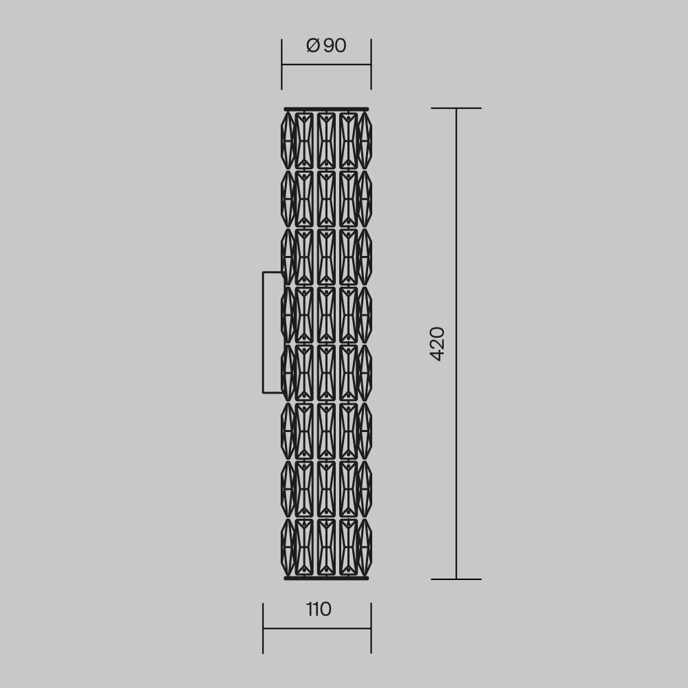 Maytoni Modern Talento Настенный светильник (бра) цвет: хром DIA008WL-02CH