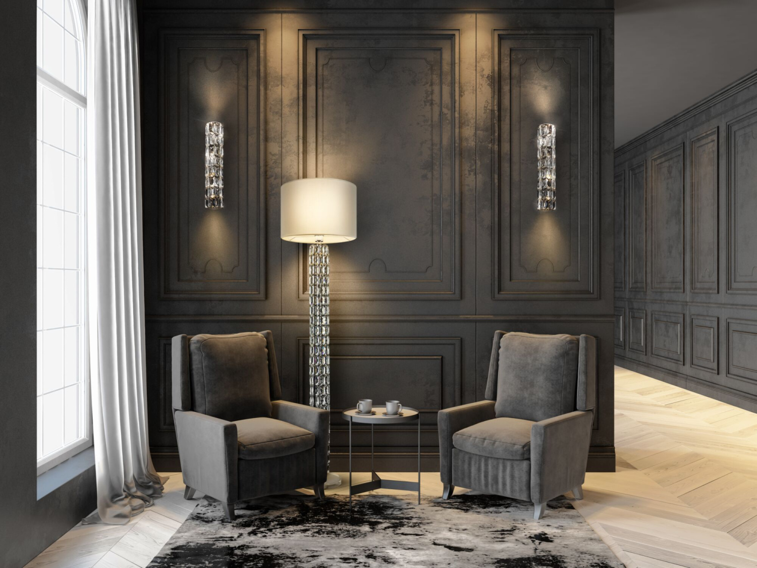 Maytoni Modern Talento Настенный светильник (бра) цвет: хром DIA008WL-02CH