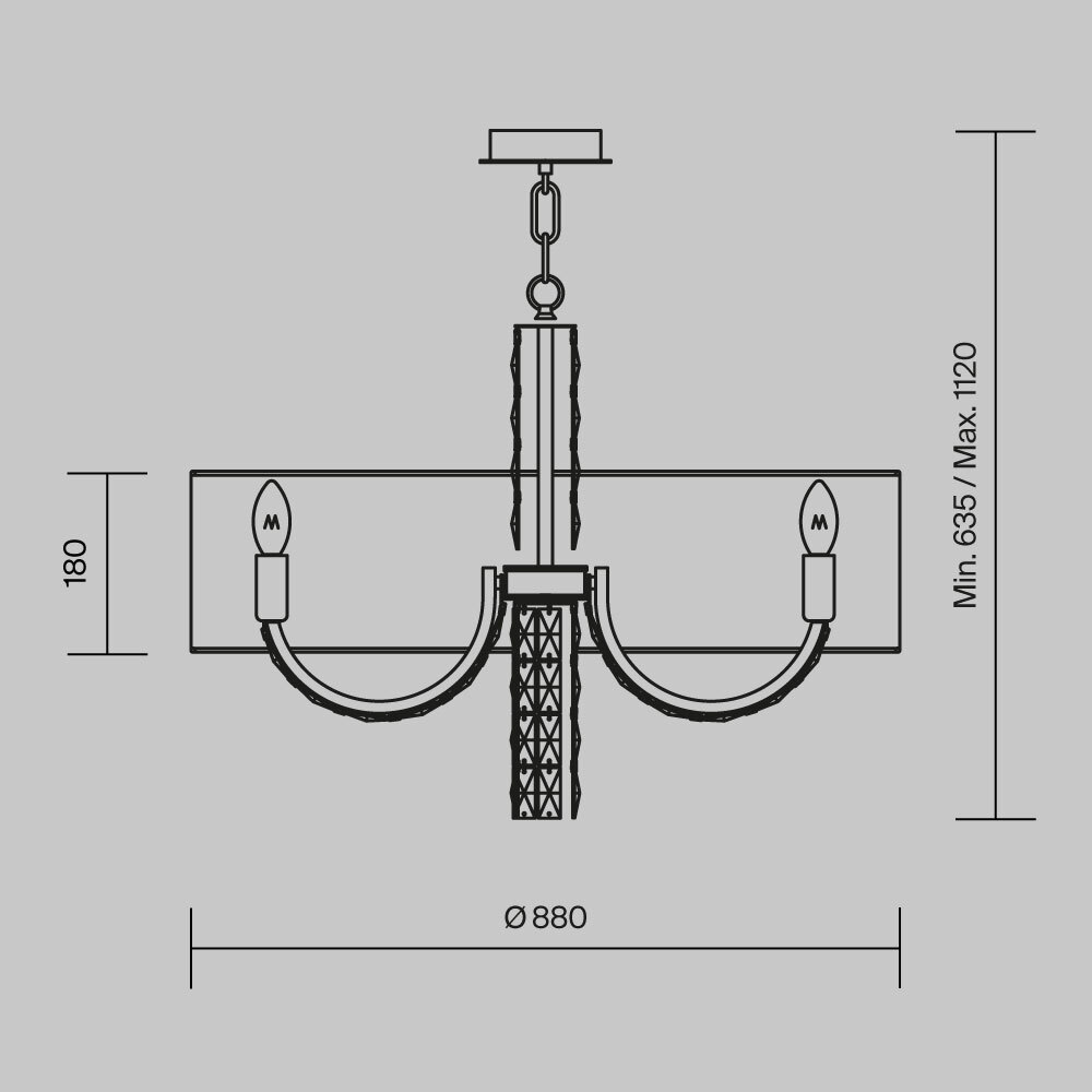 Maytoni Modern Talento Подвесной светильник цвет: хром DIA008PL-08CH