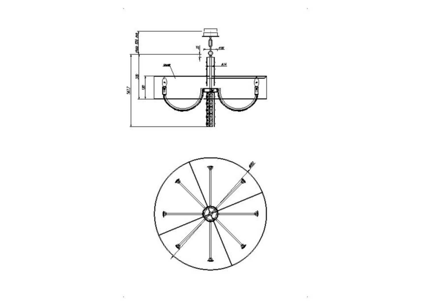 Maytoni Modern Talento Подвесной светильник цвет: хром DIA008PL-08CH