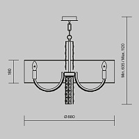 Maytoni Modern Talento Подвесной светильник цвет: хром DIA008PL-08CH
