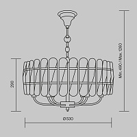 Maytoni Modern Suite Подвесной светильник цвет: латунь MOD122PL-06BS