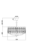 Maytoni Modern Suite Подвесной светильник цвет: латунь MOD122PL-06BS