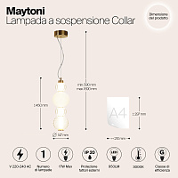 Maytoni Modern Collar Подвесной светильник цвет: золото P069PL-L17G3K