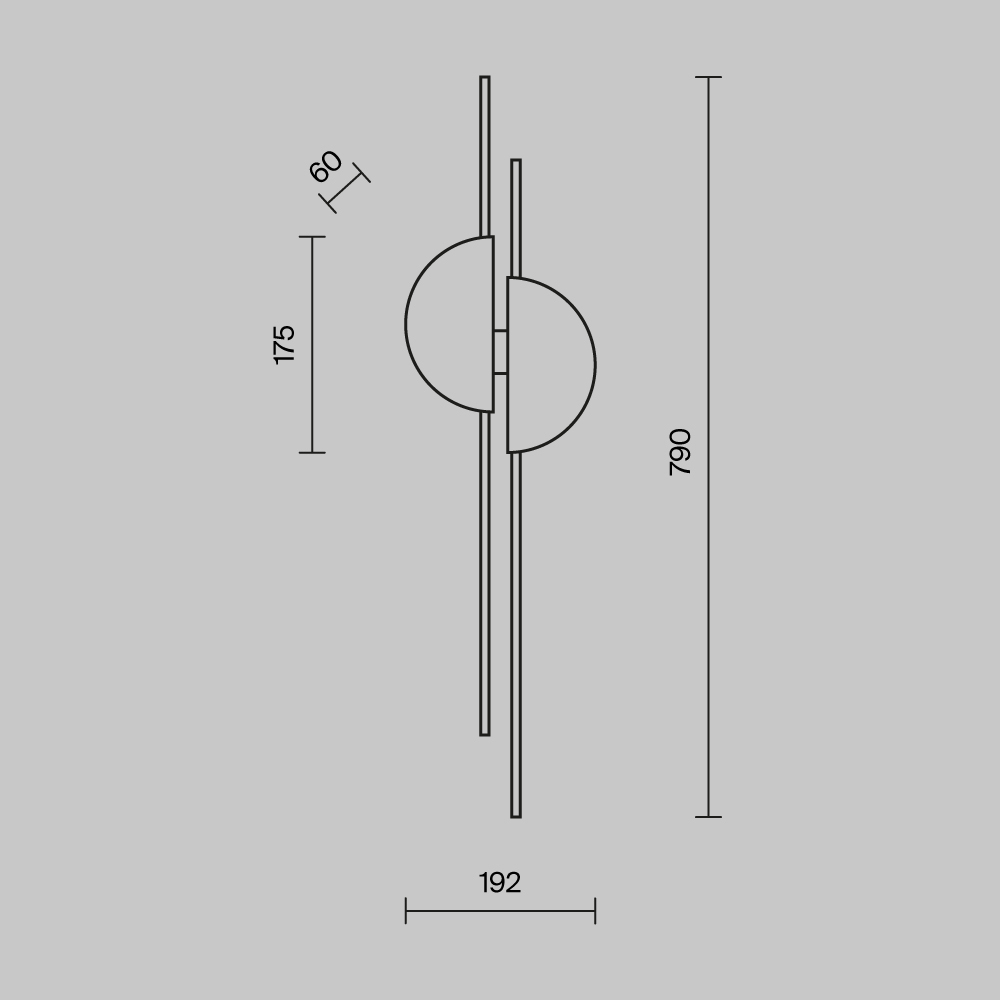 Maytoni Modern Skyline Настенный светильник (бра) цвет: черный MOD179WL-L22BS4K