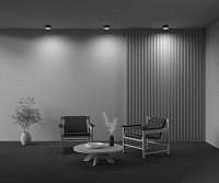 Maytoni Technical Zon Потолочный светильник цвет: черный C032CL-12W3K-RD-B