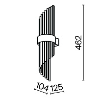 Maytoni Modern Frame Настенный светильник (бра) цвет: золото MOD174WL-02G