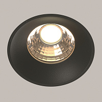 Maytoni Technical Round Встраиваемый светильник цвет: черный DL058-12W3K-TRS-B