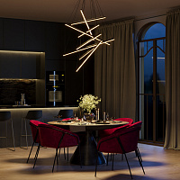 Maytoni Modern Line Подвесной светильник цвет: черный MOD016PL-L96BK