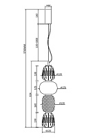 Maytoni Modern Pattern Подвесной светильник цвет: хром MOD267PL-L32CH3K