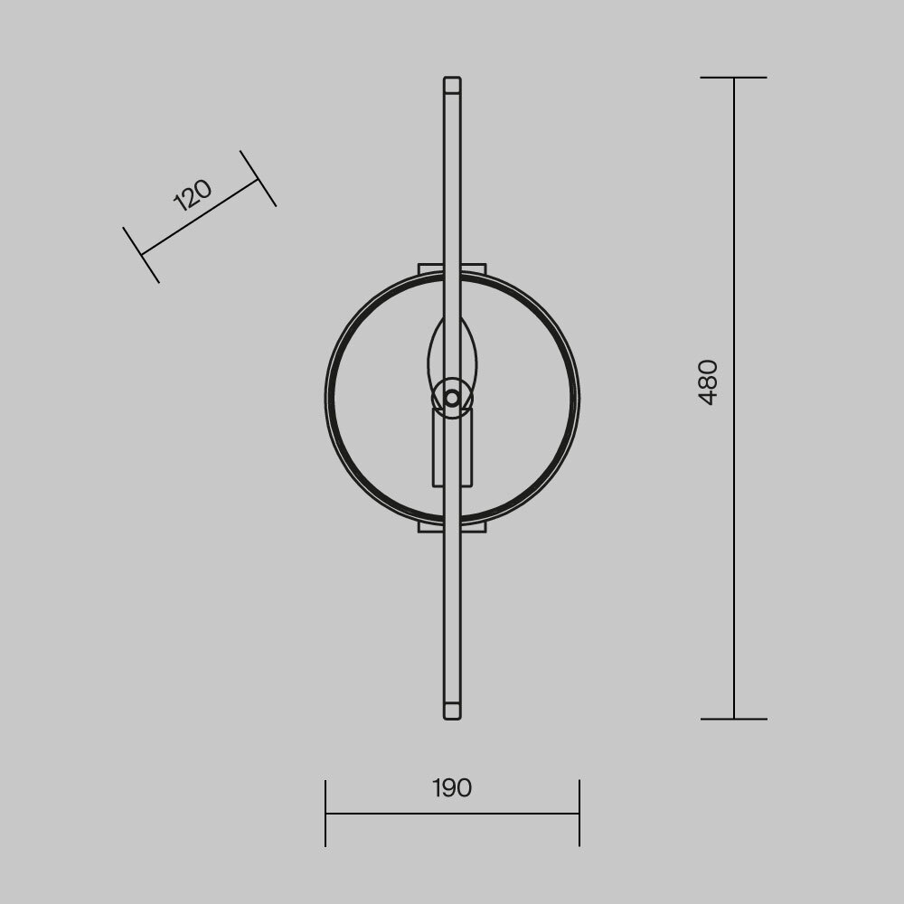 Maytoni Modern Marmo Настенный светильник (бра) цвет: латунь MOD099WL-01G