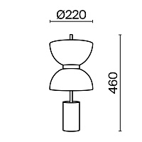 Maytoni Modern Kyoto Настольный светильник цвет: золото и серый MOD178TL-L11GR3K