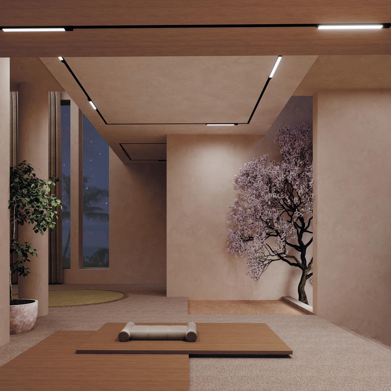 Maytoni Technical Basis Трековый светильник цвет: черный TR074-2-7W4K-B