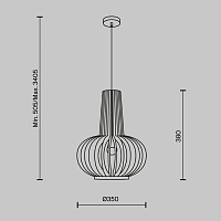 Maytoni Modern Roots Подвесной светильник цвет: черный MOD193PL-01W1