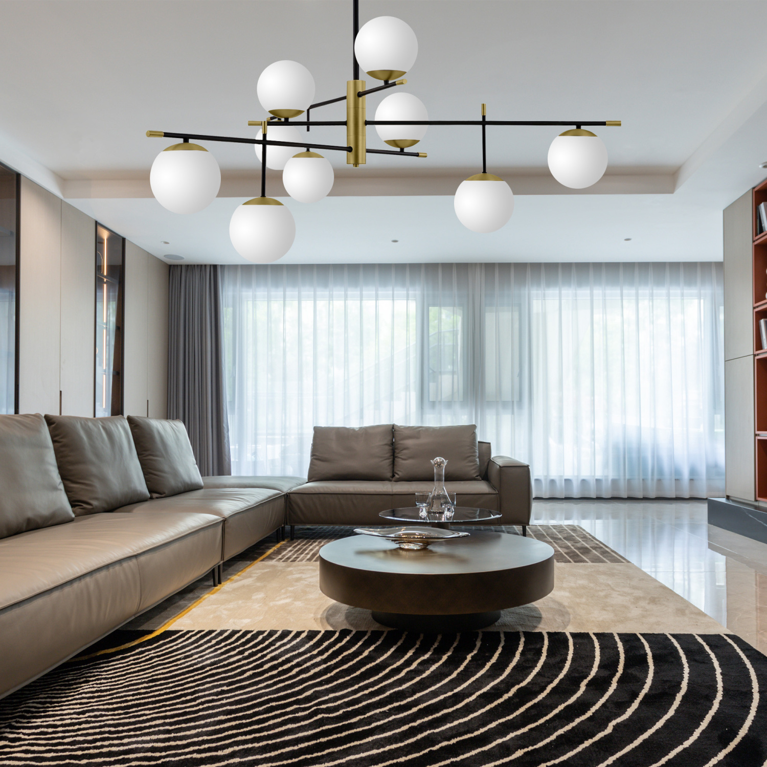 Maytoni Modern Nostalgia Подвесной светильник цвет: черный и золото MOD048PL-09G