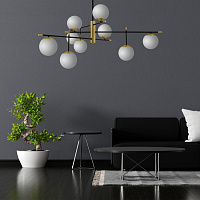 Maytoni Modern Nostalgia Подвесной светильник цвет: черный и золото MOD048PL-09G