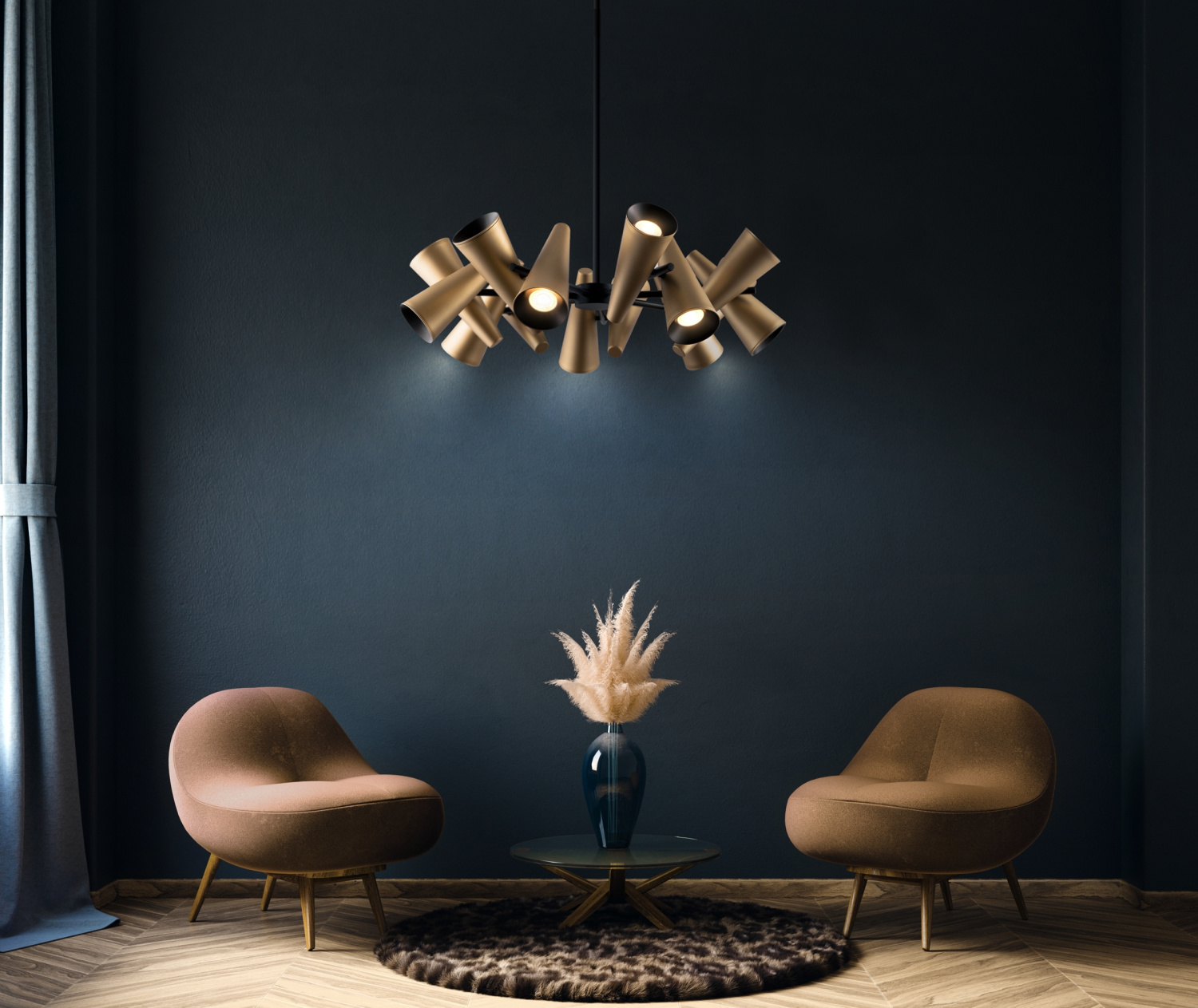 Maytoni Modern Giro Подвесной светильник цвет: латунь MOD095PL-14BS