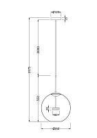 Maytoni Modern Cometa Подвесной светильник цвет: золото MOD056PL-L12G3K
