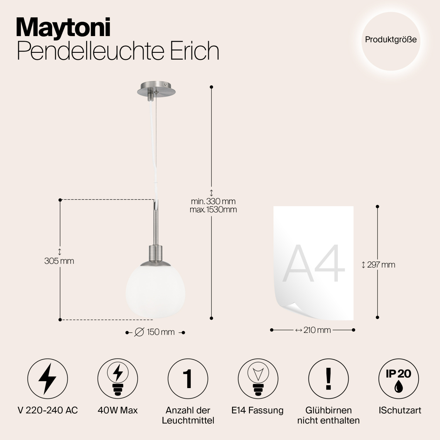 Maytoni Modern Erich Подвесной светильник цвет: латунь MOD221-PL-01-G