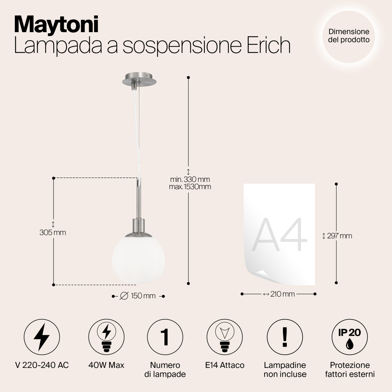 Maytoni Modern Erich Подвесной светильник цвет: латунь MOD221-PL-01-G