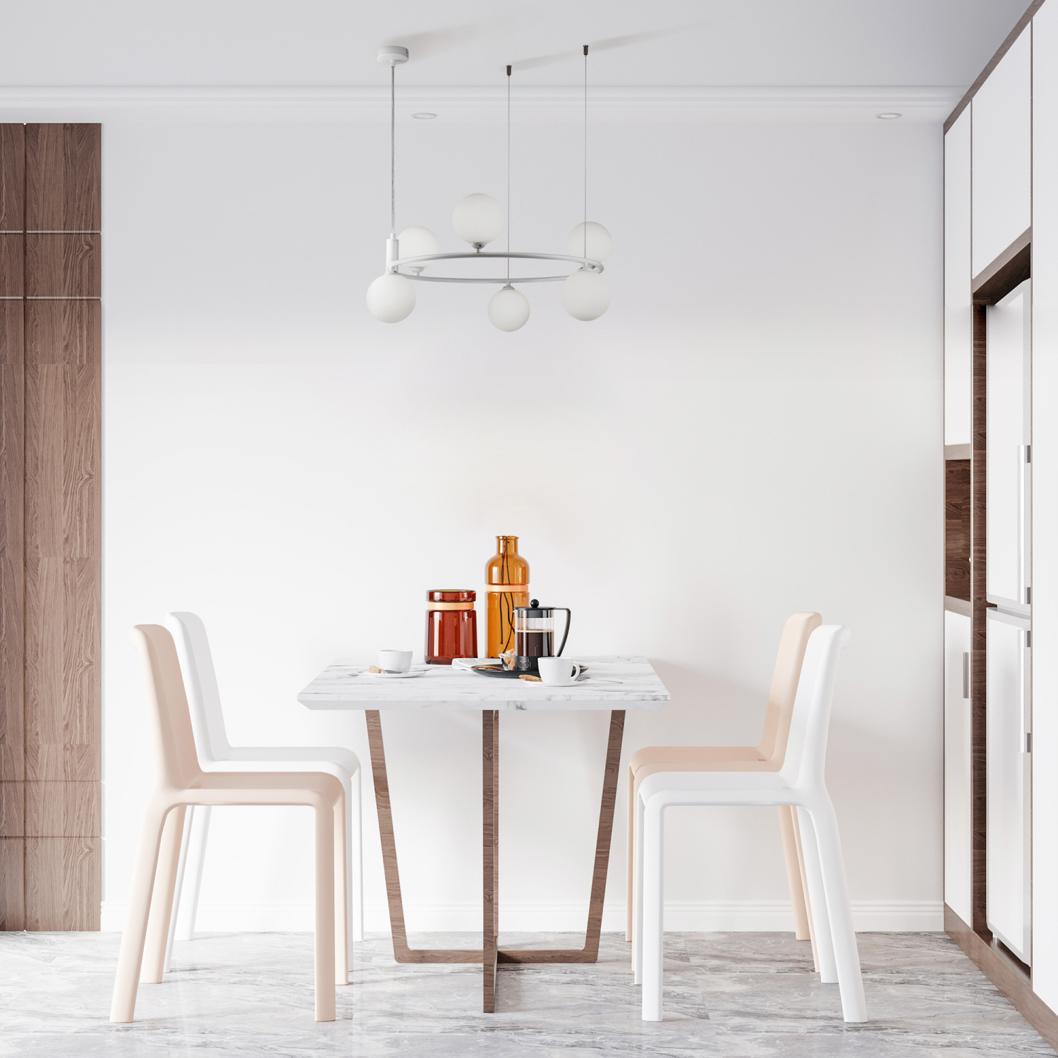 Maytoni Modern Ring Подвесной светильник цвет: белый MOD013PL-06W