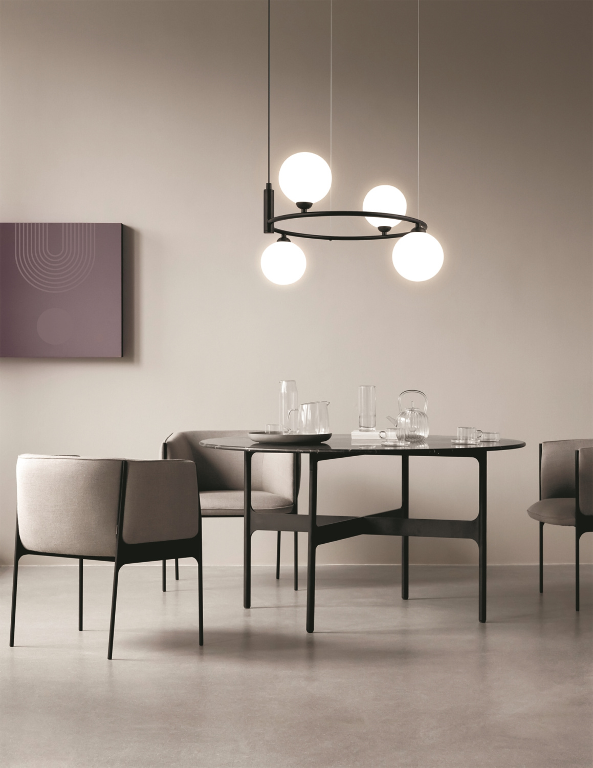 Maytoni Modern Ring Подвесной светильник цвет: черный MOD013PL-04B